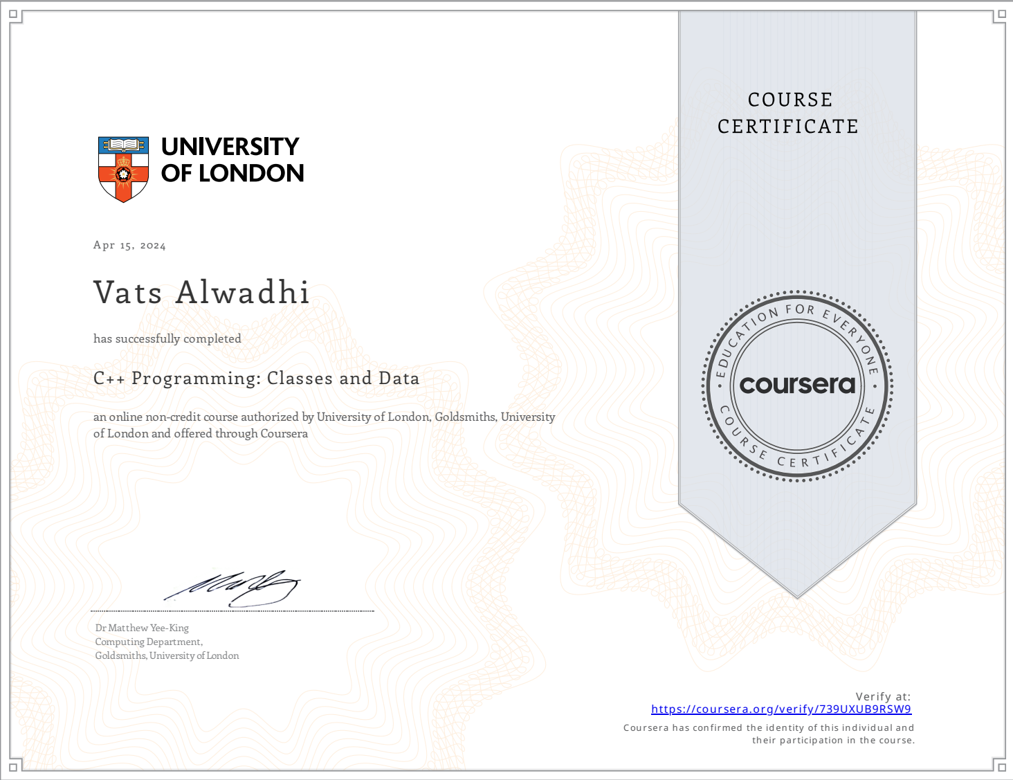 Udemy C Certification